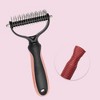 Unique Bargains Pets Grooming Supplies 6.69"x3.54" Deep Pink 1 Pc - 3 of 4
