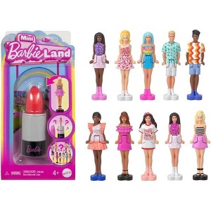 Barbie Mini BarbieLand Fashionistas Dolls, 1.5-inch Dolls in Lipstick Tube, Surprise Reveal (Styles May Vary) - 1 of 4
