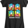 Girls' - Dr. Seuss - Summer Things Grid Fitted Short Sleeve Graphic T-Shirt - 2 of 4