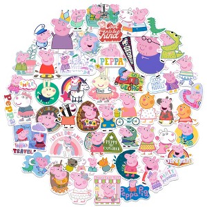 Peppa Pig Sticker Pack Die Cut Vinyl Large Deluxe Stickers Variety Pack - 1 of 4