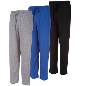 DARESAY Mens Lounge Pants with Pockets - Mens Pajama Pants - Lounge Pants Men, Up to 3XL Pack of 3 - 1 of 4