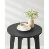 Round Side Table with Lower Shelf, End Table for Small Spaces, Nightstand - 4 of 4