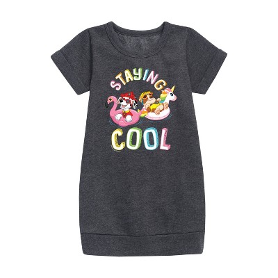 - Paw Patrol - Staying Cool Graphic Short Sleeve Fleece Dress