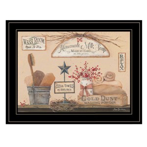 "Wash Room" By Pam Britton, Ready to Hang Framed Print, Black Frame - 1 of 1