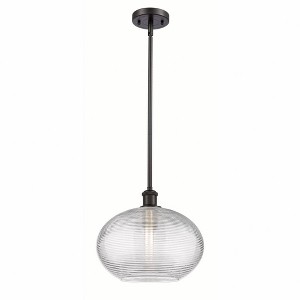 Ithaca - 1 Light Stem Hung Mini Pendant In Industrial Style-10.75 Inches Tall and 12 Inches Wide - 1 of 1