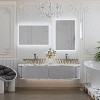 Keonjinn Smart LED Bathroom Vanity Wall Mirror, 3 Color Temperatures Dimmable, Frontlit & Backlit, Dimmable, Acrylic Edge, Anti Fog, Radar Sensor - 2 of 4