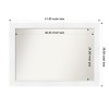 Amanti Art Sloped Non-Beveled Framed Bathroom Vanity Wall Mirror - 3 of 4
