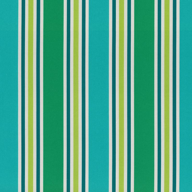 2pc Aruba Stripe Rounded Corners Outdoor Seat Cushions Turquoise/Green - Pillow Perfect, 3 of 5