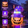 5FT Halloween Decorations Outdoor Halloween Inflatables Pumpkin with Build-in LED Lights Blow Up Pumpkin for Halloween Indoor Outdoor Yard Garden - 3 of 4