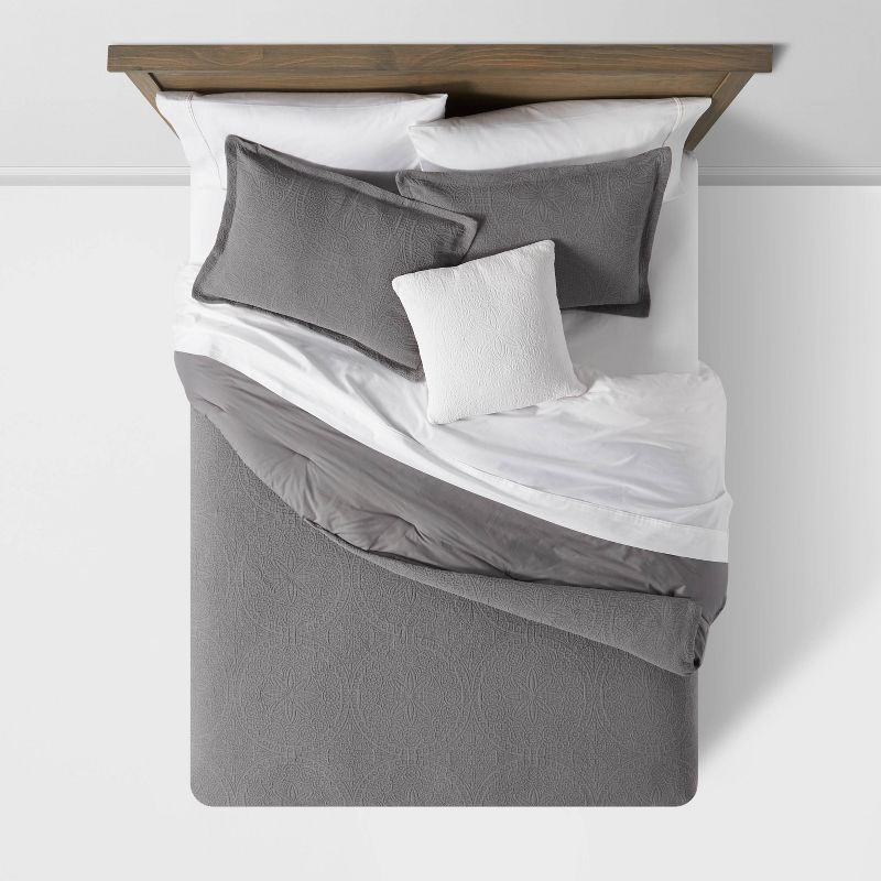 8pc Matelasse Medallion Comforter & Sheet Bedding  Bundle - Threshold™, 3 of 8