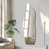 SpassWay 59"H/64"H/71"H Asymmetrical Accent Wall Mirror Novelty Full Length Mirror for Living Room Bedroom Entryway - 3 of 4