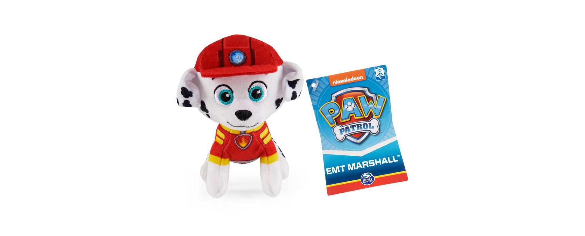 PAW Patrol 5-Inch EMT Marshall Mini Plush Pup – Soft Marshall Stuffed Animal Toy for Kids Ages 3+