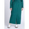 ELOQUII Women's Plus Size Maxi French Terry Skirt - 3 of 4