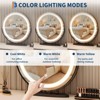 19" Round Vanity Mirror with Lights, Large Vanity Mirror with 3 Color Lighting Dimmable, Smart Touch Control - 4 of 4