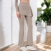 Anna-Kaci Active Women's High Waist Flare Pants with Layered Skirt Overlay - 4 of 4
