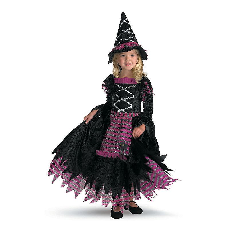 Disguise Toddler Girls' Deluxe Fairy Tale Witch Gown Costume, 1 of 2