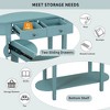 Kumasinova 40" Vintage Console Table with Drawers,Entryway Table with Storage Shelf,Hallway Table with Glaze Process&Curved Design for Entrance - 4 of 4