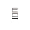 Meridian Furniture,Stryker Taupe Boucle Fabric and Vegan Leather Stool, Set of 2 - 3 of 4