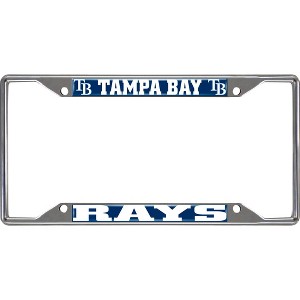 MLB Tampa Bay Rays Stainless Steel License Plate Frame - 1 of 3