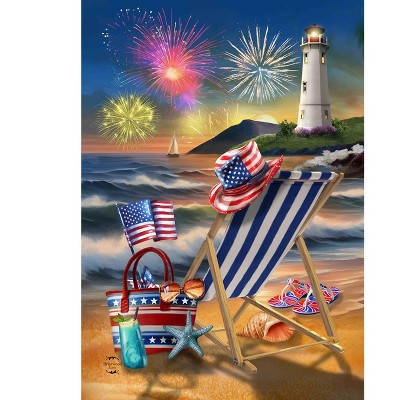 Briarwood Lane Garden Flag 12x18 For Outdoor Oceanside Fireworks Garden Flag Flags For Outside