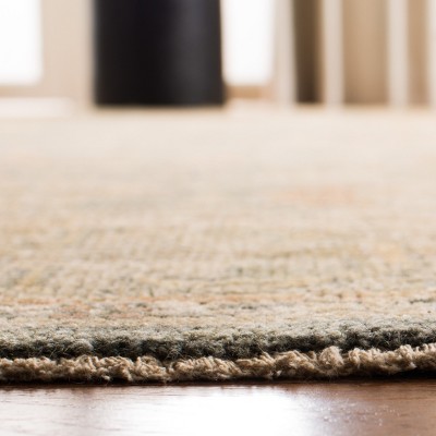 Gray and Beige Hand-Knotted Wool 8' x 10' Area Rug