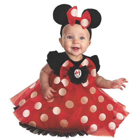 Infant Girls' Disney Minnie Mouse Costume : Target