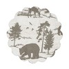 C&F Home Henderson Hideaway Round Woven Reversible Rustic Winter Wilderness Placemat Set of 6 - 4 of 4