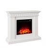 Festivo 46" European Style Freestanding Electric Fireplace White - 4 of 4