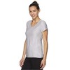 Reebok Womens Reversed Marled Basic T-Shirt - 2 of 4
