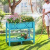 Tangkula HIPS Raised Garden Bed Poly Wood Elevated Planter Box w/ Legs & Storage Shelf - 4 of 4