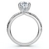 Pompeii3 2 1/5Ct Oval Diamond Engagement Camellia Ring 14k Gold Lab Created - 2 of 4