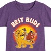Girls' - Disney - Simba, Pumbaa, & Timon Best Buds Fitted Short Sleeve Graphic T-Shirt - 2 of 4
