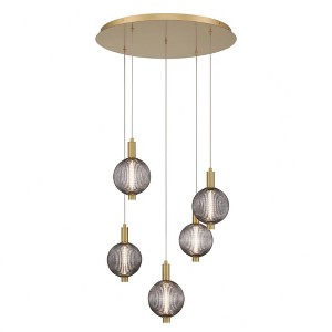 Eurofase Lighting Palmas 5 - Light Chandelier in  Gold - 1 of 2