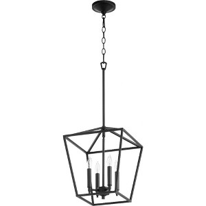 Quorum Lighting Gabriel - 4-Light Entry Pendant, Noir Finish, 12.5 Width, 16 Height - 1 of 1