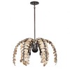 Savoy House Grecian 6 - Light Chandelier in  Champagne Mist/Coconut Shell - 4 of 4