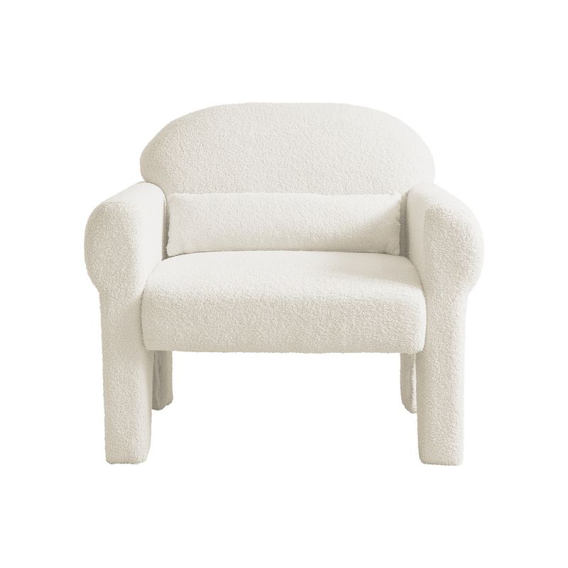 Modern Boucle Upholstered 2 Piece Set/Loveseat/1 Seat Sofa Couches with Armrests, and Tufted Legs 4A - ModernLuxe, 5 of 9