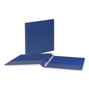 Universal Slant D-Ring View Binder, 3 Rings, 0.5" Capacity, 11 x 8.5, Navy Blue - 1 of 4