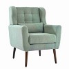 CAVINAS Upholstered Accent Chair with Pillow and Wood Legs,Modern Arm Chair,Padded Lounge Chair for Living Room - 4 of 4