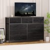 10-Drawer Media Console & Dresser - Steel Frame, Wood Top Fabric Storage for Bedroom, Nursery, Living Room - 3 of 4