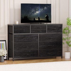 45" Wide TV Stand Dressers with 10 Drawers Fabric Dressers for Bedroom, Modern Chest of Drawers, Lightweight Large Storage Organizer - 1 of 4