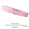Anna-Kaci Women's Stylish Elastic Waist Belt with Golden O - Ring Buckle - 4 of 4