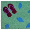 HomeRoots 18" X 30" Green Coir Flip Flop Outdoor Door Mat - 4 of 4
