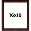 PosterPalooza | Distressed Brown Picture Frame - UV Acrylic, Foam Board Backing, Hanging Hardware - 2 of 4