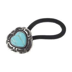 Unique Bargains Fashion Button Hair Tie for Women 1 Pc - 1 of 4