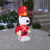 Gemmy Christmas Inflatable Snoopy as Toy Solider, 3.5 ft Tall, Multi - 2 of 4