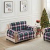 Greenland Home Fashions GL-2404CFPL Cardinal Plaid Loveseat Furniture Protector, 103x76 Inch - 4 of 4