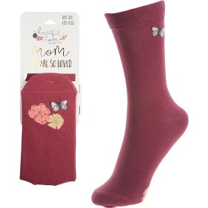 Pavilion Gift Company - Mom - Ladies Cotton Blend Sock - Socks - 1 of 4