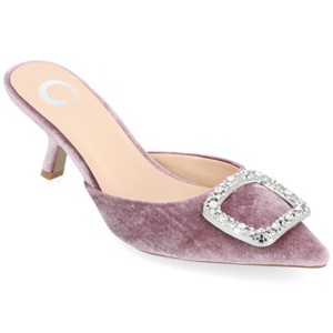 Journee Collection Womens Rishie Slip On Kitten Heel Mule Pump - 1 of 4