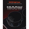 VEVOR Induction Cooktop, 1800W Electric Countertop Burner, 2 Burner Touch Control Stove, Built-in Induction Cooktop with 9 Power Settings, Black - 4 of 4