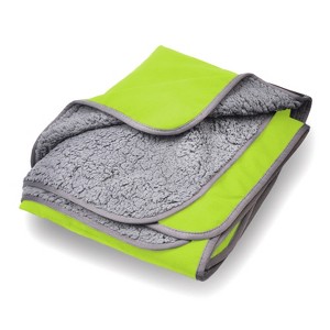 Tirrinia Large Waterproof Outdoor Blanket, Fleece Plush Emergency Blanket, Windproof Camping Blanket for Tailgating Game Day Stadium Concerts Car - 1 of 4